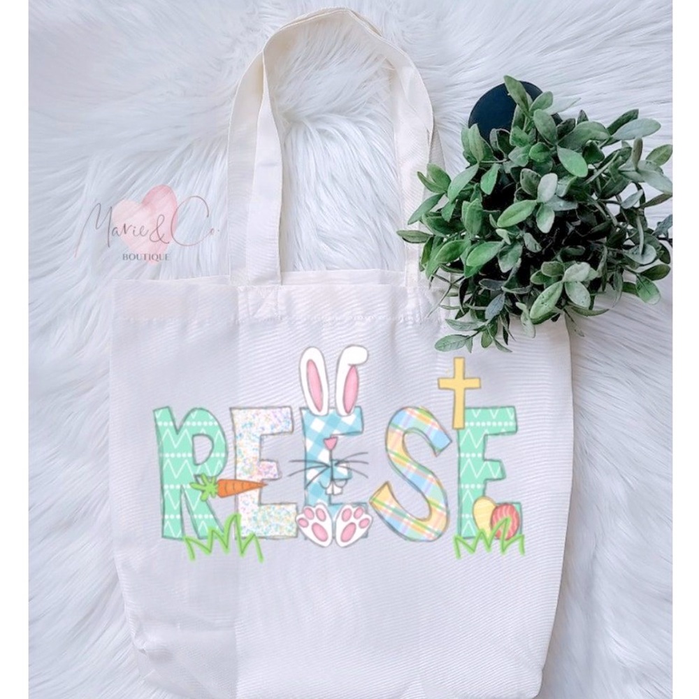 Personalized Easter Bag Tote